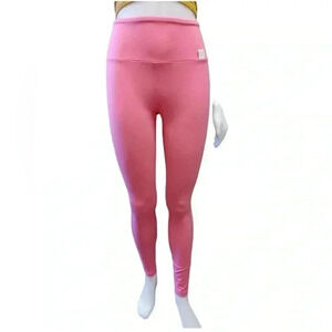 Lucy & Yak Pink High Rise Organic Cotton Leggings Size Small
